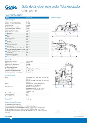 Rotirajući teleskopski utovarivači Genie GTH 5021 R