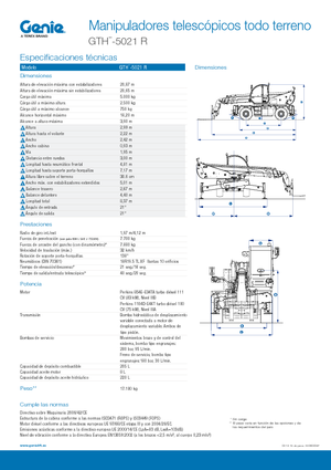 Rotirajući teleskopski utovarivači Genie GTH 5021 R
