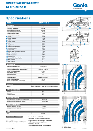 Rotirajući teleskopski utovarivači Genie GTH 5022 R