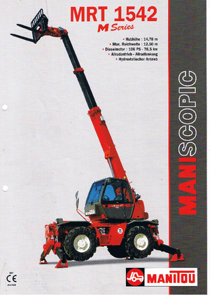Rotirajući teleskopski utovarivači Manitou MRT 1542