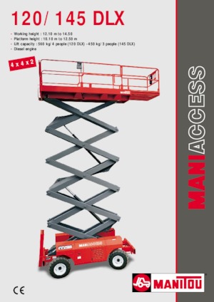 Dizalice na škare na kotačima Manitou 120 DLX