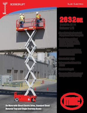 Dizalice na škare na kotačima MEC 2632SE