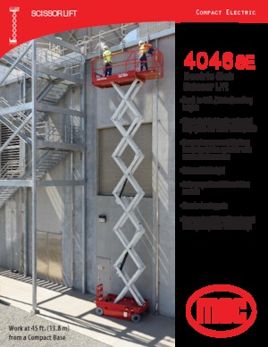 Dizalice na škare na kotačima MEC 4046SE