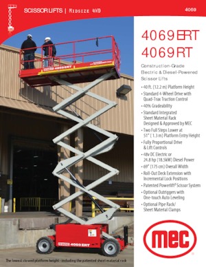 Dizalice na škare na kotačima MEC 4069RT