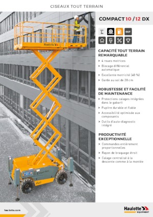 Dizalice na škare na kotačima Haulotte Compact 10 DX