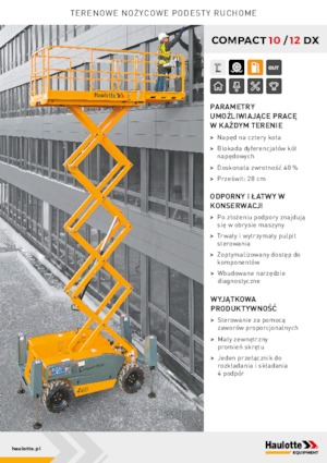 Dizalice na škare na kotačima Haulotte Compact 10 DX