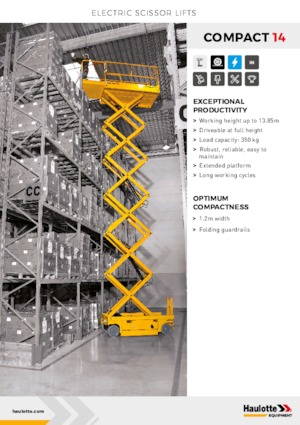 Dizalice na škare na kotačima Haulotte Compact 14