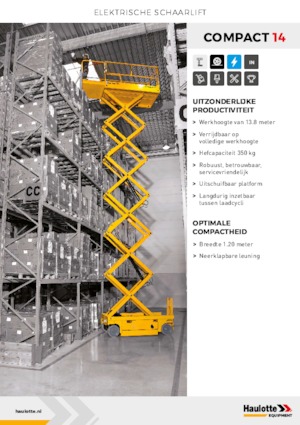 Dizalice na škare na kotačima Haulotte Compact 14