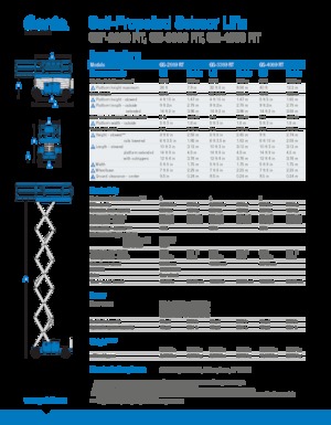 Dizalice na škare na kotačima Genie GS-3369 RT
