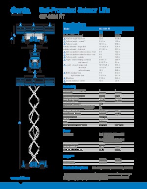 Dizalice na škare na kotačima Genie GS-3384 RT