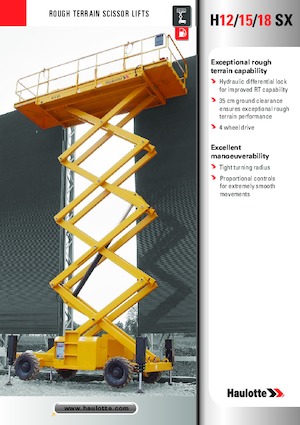 Dizalice na škare na kotačima Haulotte H15 SX