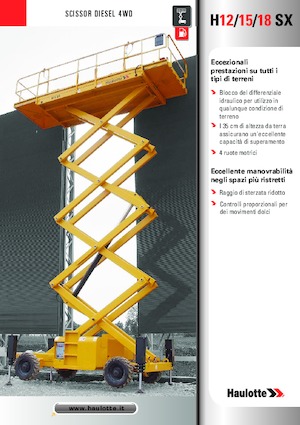 Dizalice na škare na kotačima Haulotte H15 SX