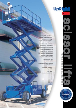 Dizalice na škare na kotačima UpRight LX 41 E SD