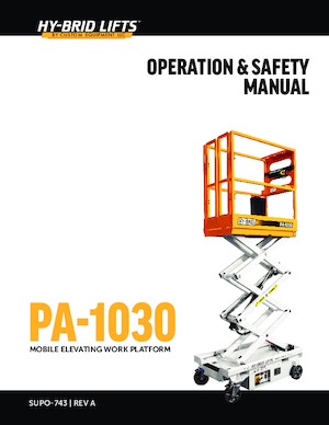 Dizalice na škare na kotačima Custom Equipment PA-1030