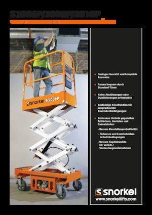 Dizalice na škare na kotačima Snorkel S3010P