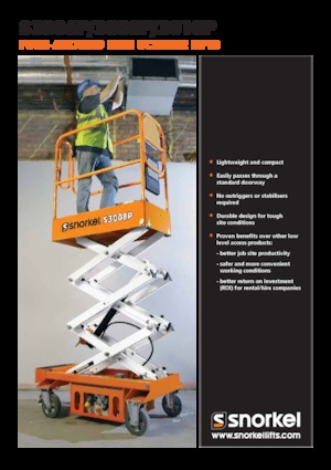 Dizalice na škare na kotačima Snorkel S3010P