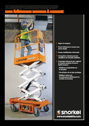 Dizalice na škare na kotačima Snorkel S3010P