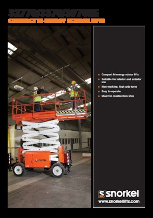 Dizalice na škare na kotačima Snorkel S3370BE