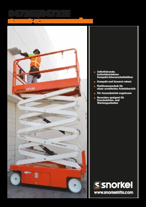 Dizalice na škare na kotačima Snorkel S4732E