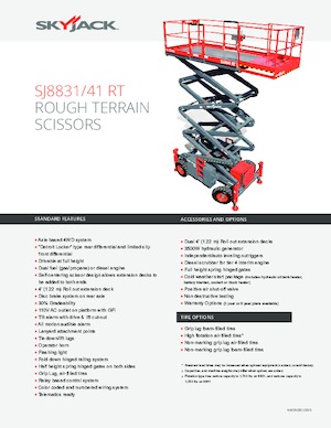 Dizalice na škare na kotačima Skyjack SJ 8841