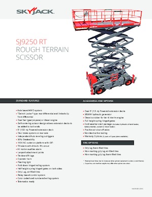 Dizalice na škare na kotačima Skyjack SJ 9250