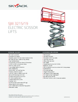 Dizalice na škare na kotačima Skyjack SJ III 3215