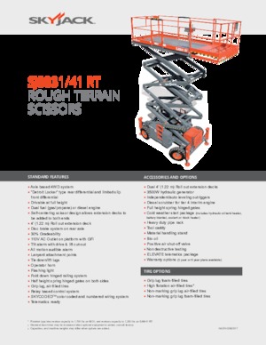 Dizalice na škare na kotačima Skyjack SJ8831 RT