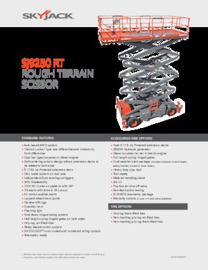 Dizalice na škare na kotačima Skyjack SJ9250 RT