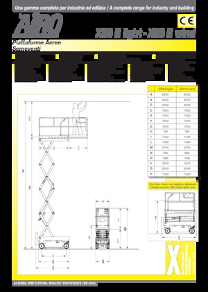 Dizalice na škare na kotačima AIRO XS8 E Light