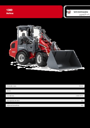 Dvorišni utovarivač Weidemann 1380