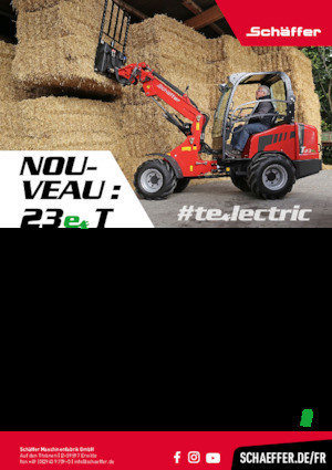 Električni utovarivač na kotačima Schäffer 23e T 