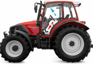 4WD traktori Lindner Geotrac 104 ep