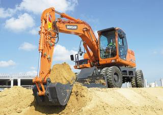 Bageri na kotačima Doosan DX 140 W