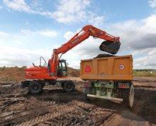 Bageri na kotačima Doosan DX140W-3