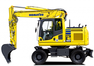 Bageri na kotačima Komatsu PW160-10