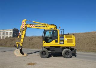 Bageri na kotačima Komatsu PW180-10