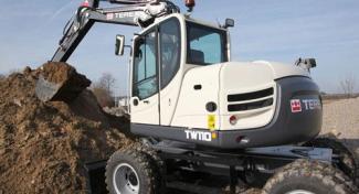 Bageri na kotačima Terex TW 110
