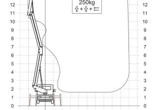 Zglobna podizna platforma Dizala sa zglobnom granom montirana na prikolicu France Elévateur ZED 23.3 JHL