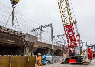 Dizalice gusjeničari - Rešetkasta grana Liebherr LR 1110 