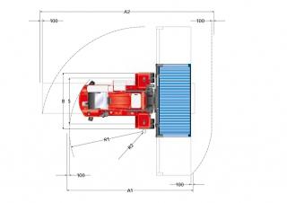 Kalmar DCF 100-45 E5 Dimenzije i veličina