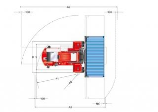 Kalmar DCF 100-45 E6 Dimenzije i veličina