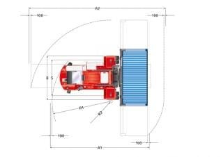 Kalmar DCF 100-45 E7 Dimenzije i veličina