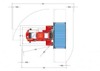 Kalmar DCF 80-45 E7 Dimenzije i veličina