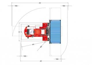 Kalmar DCF 90-45 E5 Dimenzije i veličina
