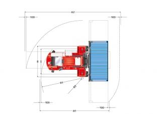 Kalmar DCF 90-45 E7 Dimenzije i veličina