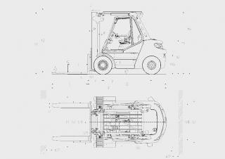 Linde H50D Dimenzije i veličina