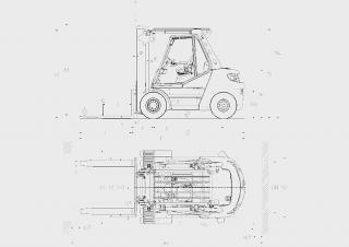 Linde H60D Dimenzije i veličina