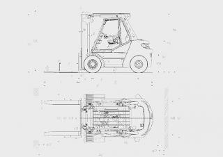 Linde H70D Dimenzije i veličina