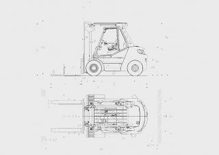 Linde H80/900D Dimenzije i veličina