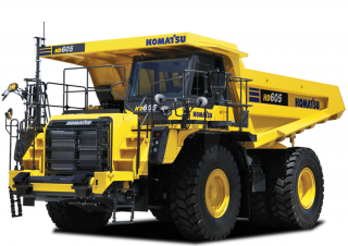 Kruti kiperi kamioni Komatsu HD605-8E0